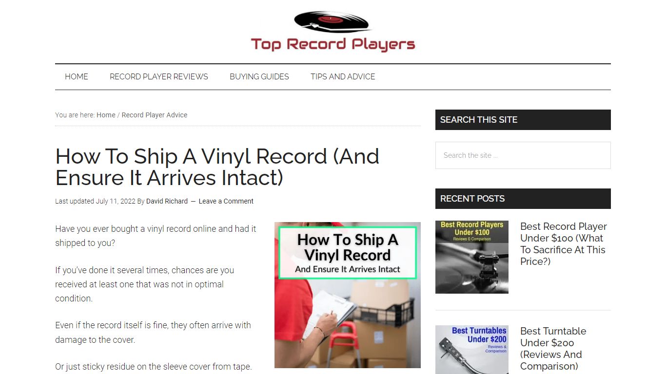 How To Ship A Vinyl Record (And Ensure It Arrives Intact)