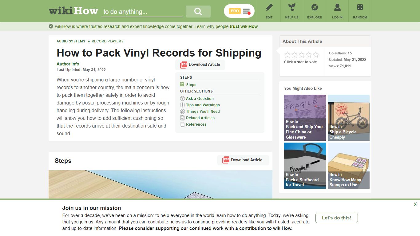 How to Pack Vinyl Records for Shipping: 6 Steps (with Pictures) - wikiHow